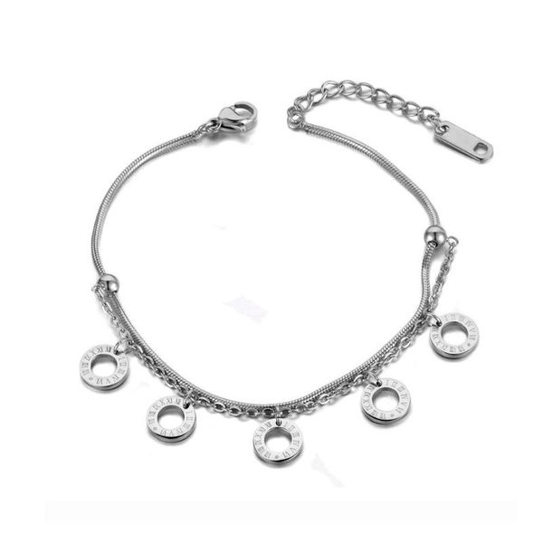 charm bracelets trendy bohemia 5pcs roman numeral bracelet bangle for women stainless steel link chain summer beach jewelry b19123, Golden;silver
charm bracelets trendy bohemia 5pcs roman numeral bracelet bangle for women stainless steel link chain summer beach jewelry b19123, Golden;silver