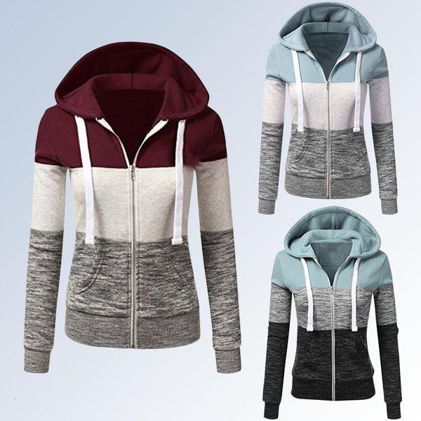 patchwork hoodies women hooded polyester zipper pocket coat casual drawstring sweatshirts female sports outwear, Black
patchwork hoodies women hooded polyester zipper pocket coat casual drawstring sweatshirts female sports outwear, Black