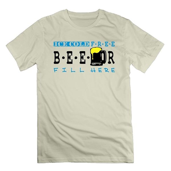 2018 summer style nacustom men's ice cold beer vec 3 t-shirt tee shirt