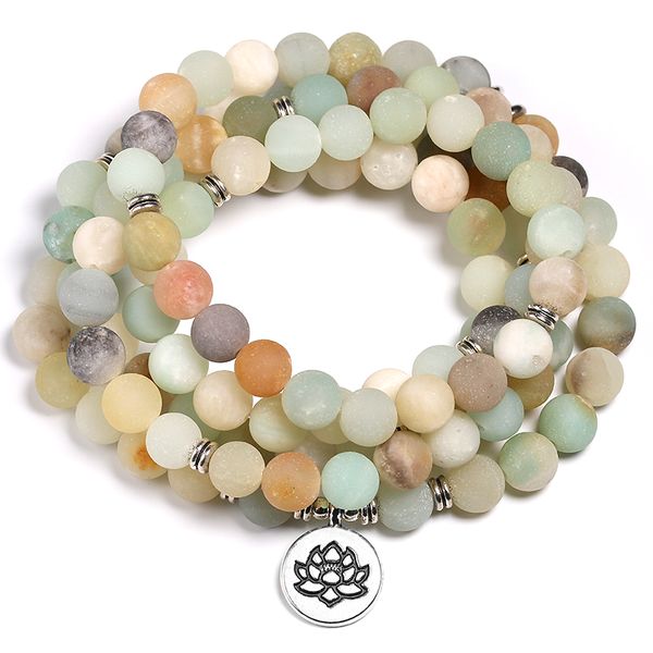 natural amazonite mala bracelets 108 yoga 8mm matte stone bracelet for women and men meditation charm jewelry gift, Red;blue
natural amazonite mala bracelets 108 yoga 8mm matte stone bracelet for women and men meditation charm jewelry gift, Red;blue