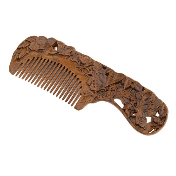 antique natural sandalwood wide tooth comb hairstyle detangling classic comb for hair care, Silver
antique natural sandalwood wide tooth comb hairstyle detangling classic comb for hair care, Silver