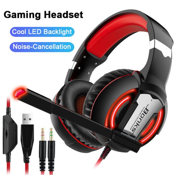 beexcellent stereo gaming headset for xbox one pc lapsurround sound over-ear headphones with mic led light for gamer
beexcellent stereo gaming headset for xbox one pc lapsurround sound over-ear headphones with mic led light for gamer