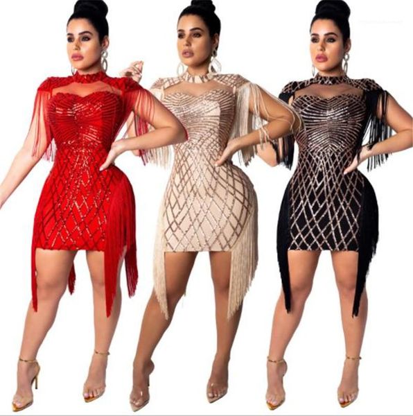 dresses fashion women party dresses sequins tassel women dresses mesh club slim sleeveless halter strapless bodycon, White;black
dresses fashion women party dresses sequins tassel women dresses mesh club slim sleeveless halter strapless bodycon, White;black