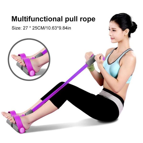 resistance bands multifunctional 4 tubes latex foot elastic pull rope expander muscle fitness workout pedal home sports equipment band 
resistance bands multifunctional 4 tubes latex foot elastic pull rope expander muscle fitness workout pedal home sports equipment band