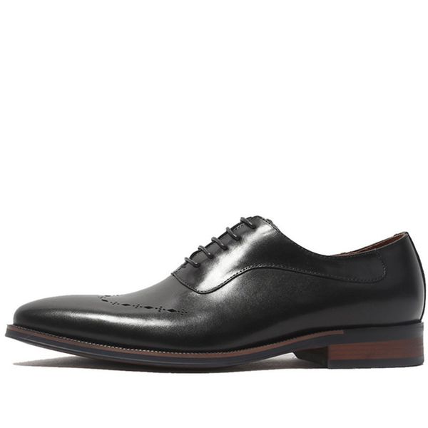 dress shoes men real genuine leather luxury trainers formal wedding lace up oxford italian handmade brogues, Black
dress shoes men real genuine leather luxury trainers formal wedding lace up oxford italian handmade brogues, Black