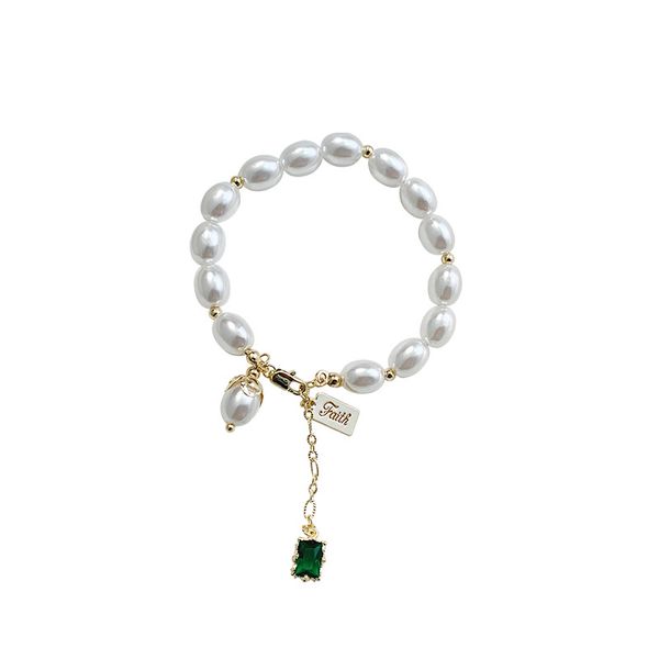new luxury baroque green charms white pearls bracelet vintage strand bracelets fashion jewelry for women, Golden;silver
new luxury baroque green charms white pearls bracelet vintage strand bracelets fashion jewelry for women, Golden;silver