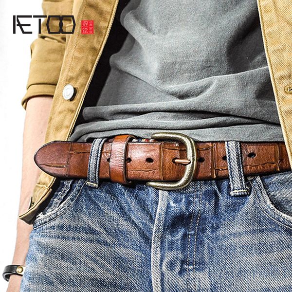 copper buckle american retro belt pure copper pin buckle belt head layer cowhide men's leather distressed knife mark, Black;brown
copper buckle american retro belt pure copper pin buckle belt head layer cowhide men's leather distressed knife mark, Black;brown