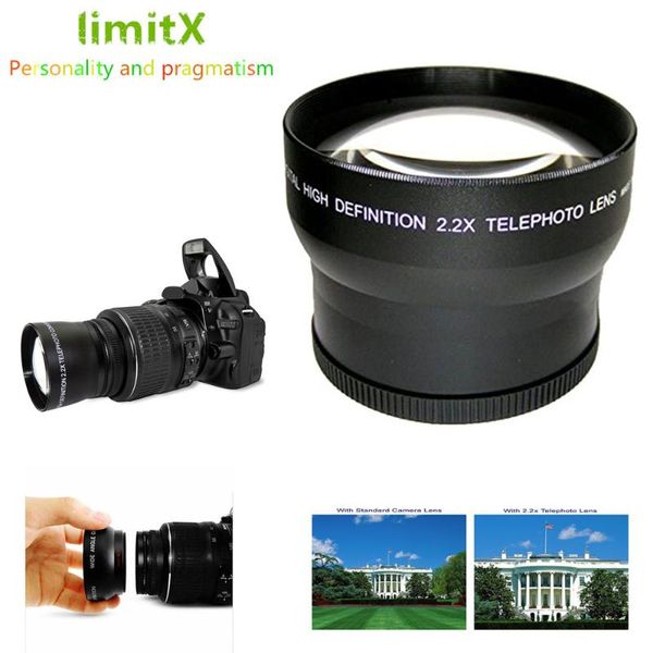 

55mm 2.2x magnification telep lens for nikon d3400 d3500 d5600 d7500 with af-p dx nikkor 18-55mm f/3.5-5.6g lenses