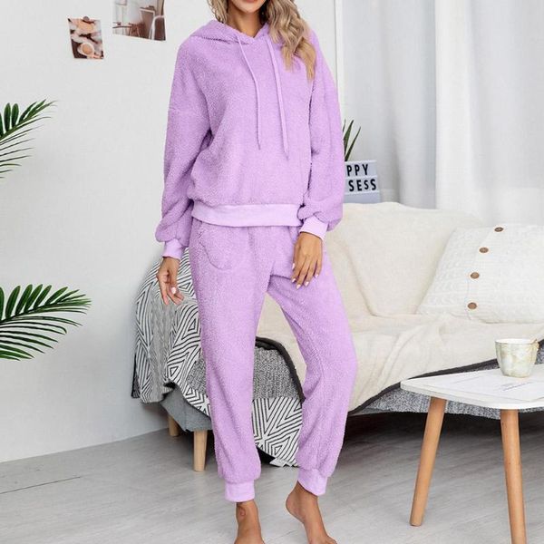 autumn winter women solid color plush fluffy sweatshirt hoodie long pant trouser homewear outfit warm pajamas set, Gray
autumn winter women solid color plush fluffy sweatshirt hoodie long pant trouser homewear outfit warm pajamas set, Gray
