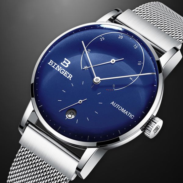 wristwatches switzerland binger men watches mechanical watch automatic waterproof sapphire sport relogio masculino, Slivery;brown
wristwatches switzerland binger men watches mechanical watch automatic waterproof sapphire sport relogio masculino, Slivery;brown