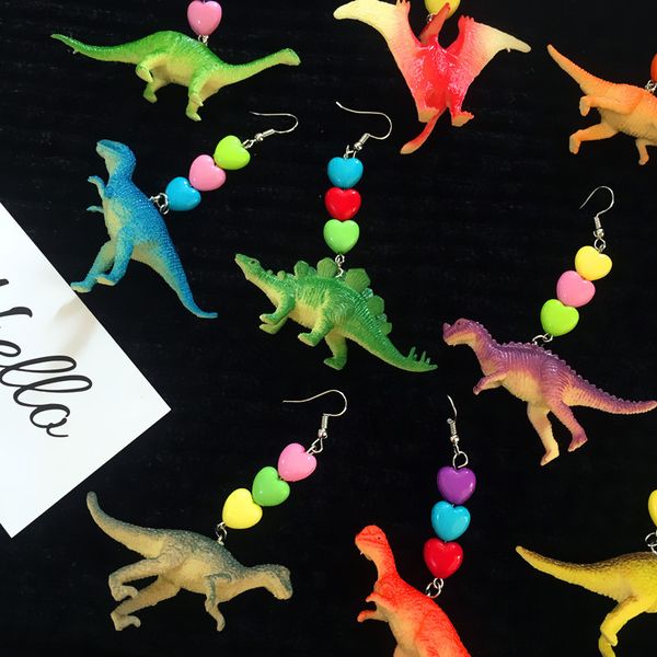 1pc resin funny fun chocolate cute dinosaur animals punk party heart dangle earrings for women girl exaggerated jewelry gift, Silver
1pc resin funny fun chocolate cute dinosaur animals punk party heart dangle earrings for women girl exaggerated jewelry gift, Silver