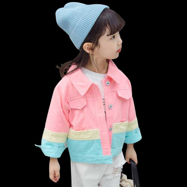 baby girl jacket patchwork girl coat outerwear single breasted childrens' jacket casual style clothes for girls, Blue;gray
baby girl jacket patchwork girl coat outerwear single breasted childrens' jacket casual style clothes for girls, Blue;gray
