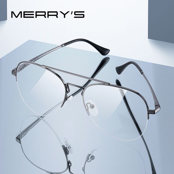 fashion sunglasses frames merrys design men classic pilot half glasses frame women myopia prescription optical eyewear s2412, Black
fashion sunglasses frames merrys design men classic pilot half glasses frame women myopia prescription optical eyewear s2412, Black