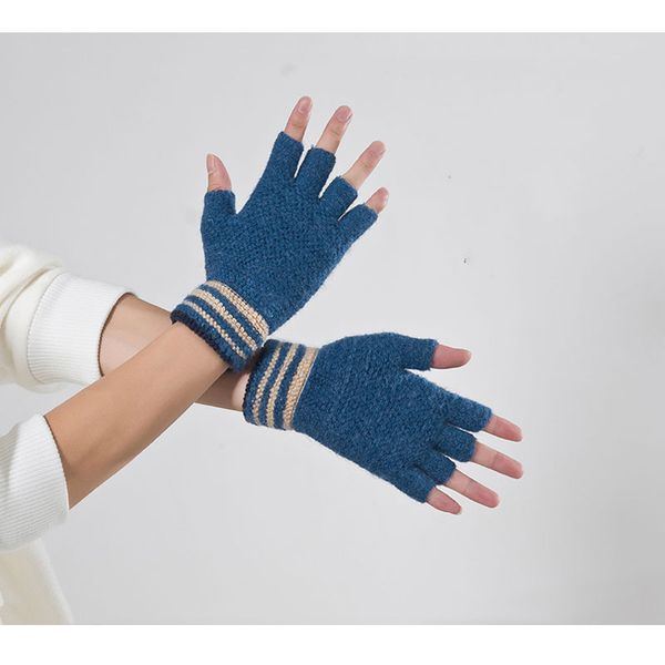 miya mona half-finger knitted gloves women girls warm wool cashmere wrist mittens solid winter thicken gloves guantes luva, Blue;gray
miya mona half-finger knitted gloves women girls warm wool cashmere wrist mittens solid winter thicken gloves guantes luva, Blue;gray