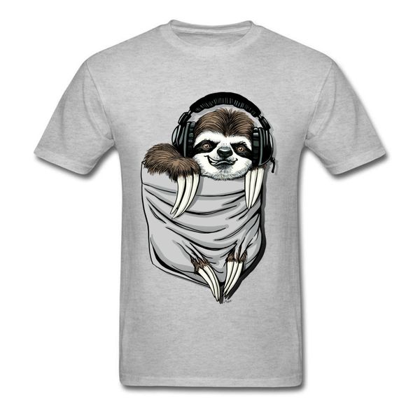 dj music tee headset sloth t shirt men funny t-shirt summer grey tshirt kawaii design pocket monster clothes cotton
dj music tee headset sloth t shirt men funny t-shirt summer grey tshirt kawaii design pocket monster clothes cotton