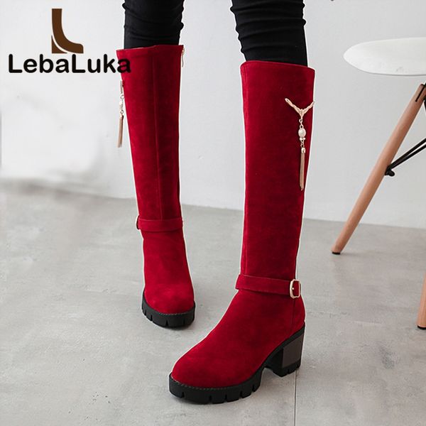 boots tuyoki women knee fringes fur warm winter shoes woman platform long fashion concise ladies size 34-43, Black
boots tuyoki women knee fringes fur warm winter shoes woman platform long fashion concise ladies size 34-43, Black