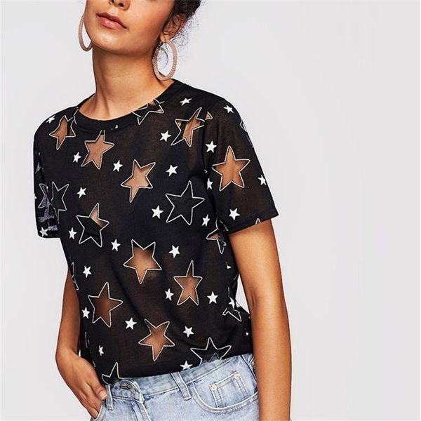 tide 2019summer t-shirt women blouse ladies casual shirts to, White