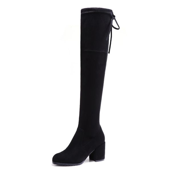 boots women over the knee 2021 winter warm shoes flocks ladies fashion high heels lace up long female footwear, Black
boots women over the knee 2021 winter warm shoes flocks ladies fashion high heels lace up long female footwear, Black