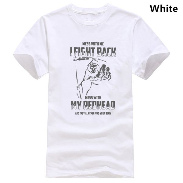 mess with me i fight back mess with my redhead shirt