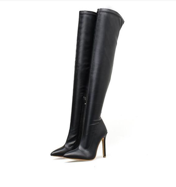 lady boots brand women's shoes thigh high heels high leather booties zipper boots-women winter footwear ladies, Black
lady boots brand women's shoes thigh high heels high leather booties zipper boots-women winter footwear ladies, Black