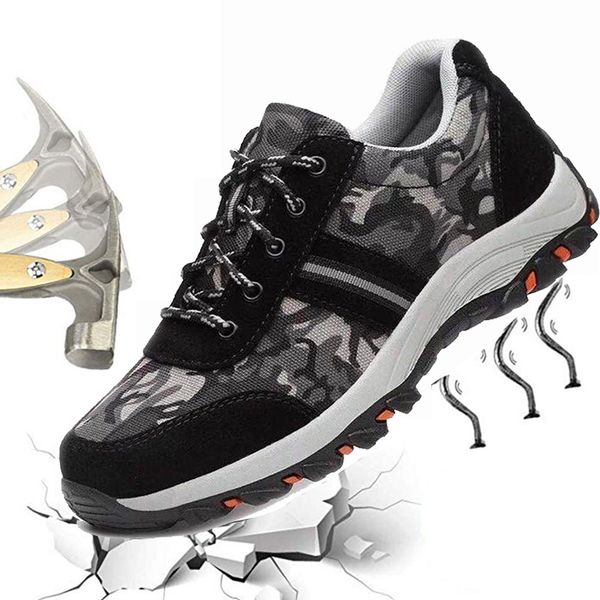 work safety boots men shoes camouflage work shoes anti-smashing safety slip-on men boots new construction protective, Black
work safety boots men shoes camouflage work shoes anti-smashing safety slip-on men boots new construction protective, Black