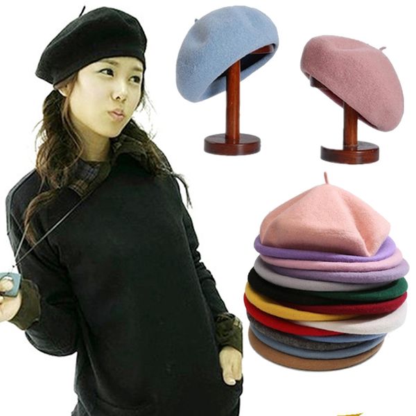 berets vintage french style plain beret cap beanie hat sweet women girls autumn winter warm femme hats caps street cool fashion, Blue;gray
berets vintage french style plain beret cap beanie hat sweet women girls autumn winter warm femme hats caps street cool fashion, Blue;gray