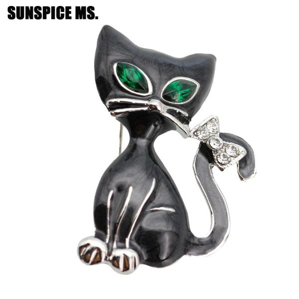 pins, brooches fashion black enamel cats animal brooch for women kids blue eyes bow in tail squatting cat lovely jewelry gift scarf lapel pi, Gray
pins, brooches fashion black enamel cats animal brooch for women kids blue eyes bow in tail squatting cat lovely jewelry gift scarf lapel pi, Gray