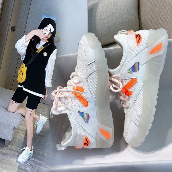 dad shoes women ins fashion 2020 autumn new breathable korean sports casual student platform white shoes, Black
dad shoes women ins fashion 2020 autumn new breathable korean sports casual student platform white shoes, Black