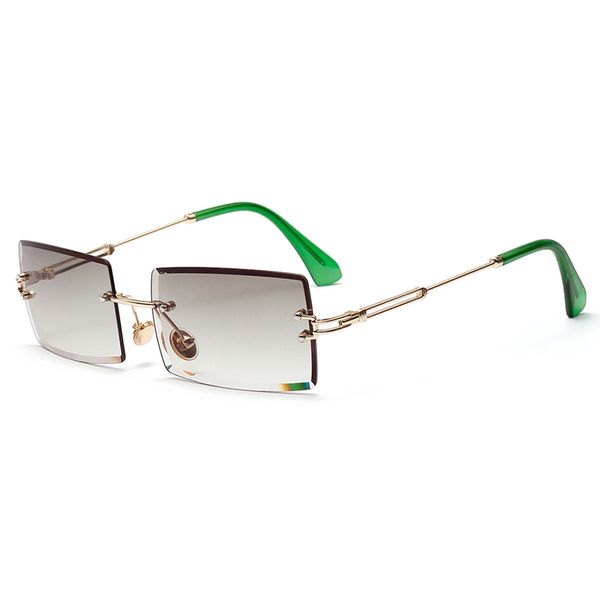 sunglasses women retro small rectangle rimless square sun glasses summer style female green blue, White;black
sunglasses women retro small rectangle rimless square sun glasses summer style female green blue, White;black