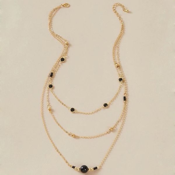 pendant necklaces tocona charming black bead necklace for women gold color alloy metal hard rhinestone adjustable jewelry accessories 9913, Silver
pendant necklaces tocona charming black bead necklace for women gold color alloy metal hard rhinestone adjustable jewelry accessories 9913, Silver