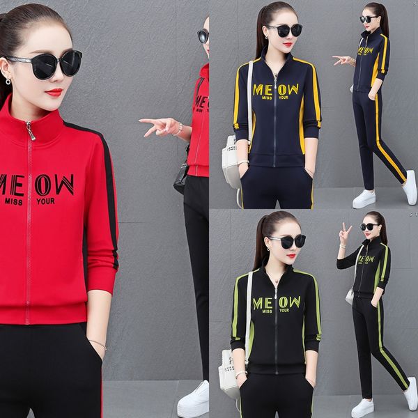 s252131style sports leisure suit women's sweater 2020 autumn new stand collar sweater straight pants two-piece set evp6a, Gray
s252131style sports leisure suit women's sweater 2020 autumn new stand collar sweater straight pants two-piece set evp6a, Gray