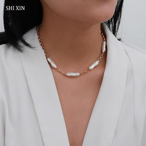 элегантный имитация shixin elegant imitation удлиненное жемчужное ожерелье для женщин мода 2020 коротки choker colar baroque pearls ожерелья, Golden;silver
элегантный имитация shixin elegant imitation удлиненное жемчужное ожерелье для женщин мода 2020 коротки choker colar baroque pearls ожерелья, Golden;silver