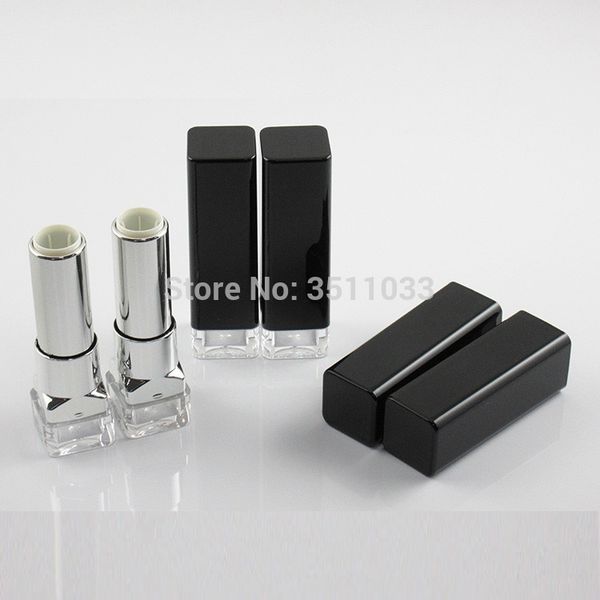 storage bottles & jars 12.1mm empty square clear plastic lipstick tube, black classic lip container cosmetic silver elegant rouge bottle
storage bottles & jars 12.1mm empty square clear plastic lipstick tube, black classic lip container cosmetic silver elegant rouge bottle