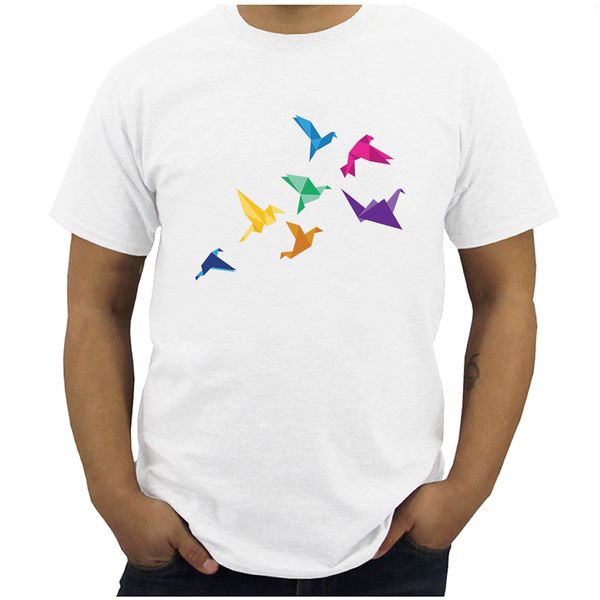 2019 new summer fashion flying paper cranes birds printed t-shirt short sleeve popular design novelty tee casual clothing
2019 new summer fashion flying paper cranes birds printed t-shirt short sleeve popular design novelty tee casual clothing