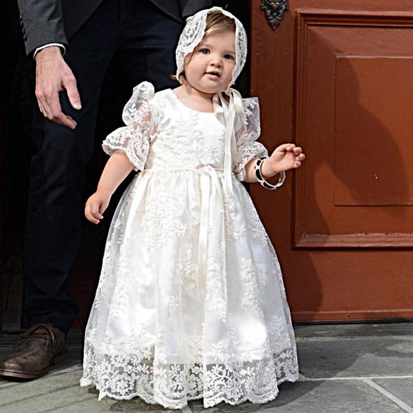 princess gown lace christening dress for baby 3/4 sleeve baptism gown first communion dresses with hat, Blue
princess gown lace christening dress for baby 3/4 sleeve baptism gown first communion dresses with hat, Blue