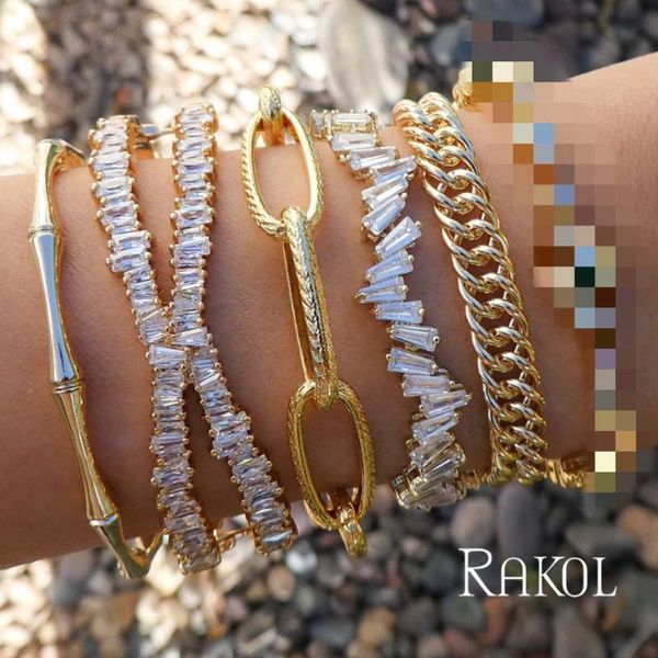 rakol fashion baguette cubic zirconia x shape big cuff bangles for women party dinner dress trendy jewelry gift rb1151, Black
rakol fashion baguette cubic zirconia x shape big cuff bangles for women party dinner dress trendy jewelry gift rb1151, Black