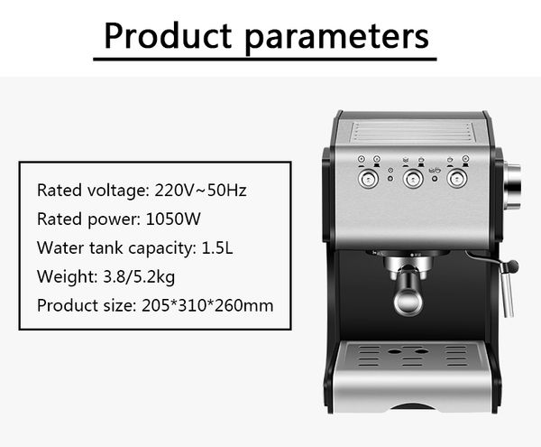 jiqi 1.3l stainless steel cafeteira espresso coffee machine steam milk frother 20bar for commercial 220v
jiqi 1.3l stainless steel cafeteira espresso coffee machine steam milk frother 20bar for commercial 220v