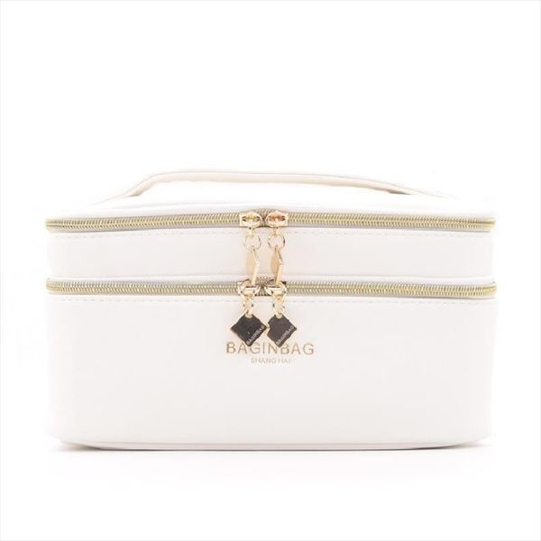 baginbag double layer cosmetic bag multifunctional white beauty bags; belt pocket makeup bag toiletry bag 20*12*12cm; 5 colors
baginbag double layer cosmetic bag multifunctional white beauty bags; belt pocket makeup bag toiletry bag 20*12*12cm; 5 colors