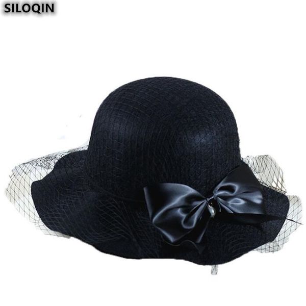 stingy brim hats siloqin 100%wool elegant fedoras hat for women's autumn winter trend fashion bow sombreros leisure party panama ladies, Blue;gray
stingy brim hats siloqin 100%wool elegant fedoras hat for women's autumn winter trend fashion bow sombreros leisure party panama ladies, Blue;gray