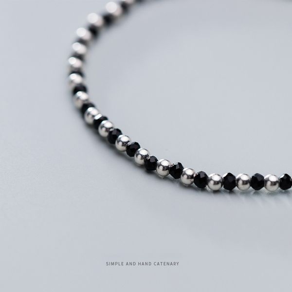 modian fashion black crystal or ball strand bracelet for women 925 sterling silver simple bracelet fine jewelry gift 2020 new, Golden;silver
modian fashion black crystal or ball strand bracelet for women 925 sterling silver simple bracelet fine jewelry gift 2020 new, Golden;silver