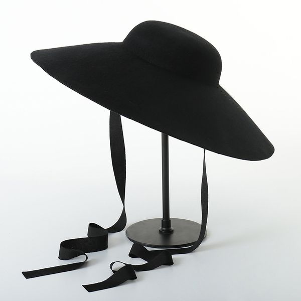 wide brim hats fashion women wool hat fedora womens black felt stage styling cap mens, Blue;gray
wide brim hats fashion women wool hat fedora womens black felt stage styling cap mens, Blue;gray