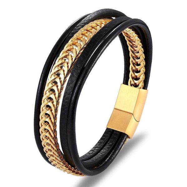 charm bracelets luxury punk stainless steel chain combination leather bracelet multi-layer accessories personality men collection gift, Golden;silver
charm bracelets luxury punk stainless steel chain combination leather bracelet multi-layer accessories personality men collection gift, Golden;silver