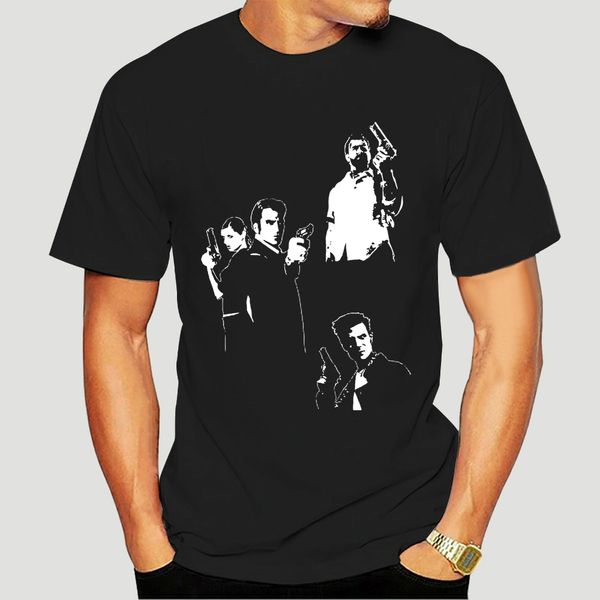 men t shirt max payne shirt black fan art tshirts women t-shirt-1490d
