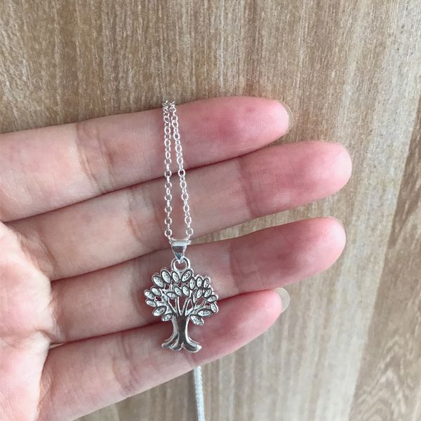 new arrival tree shape pendant necklace women tree chain necklace for gift party fashion jewelry, Silver
new arrival tree shape pendant necklace women tree chain necklace for gift party fashion jewelry, Silver