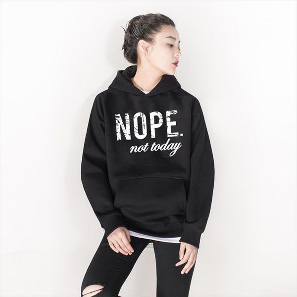 2020 autumn winter femme loose pullover hoodies women nope not today printed pullover sweatshirt long sleeve pullover hoodies, Black
2020 autumn winter femme loose pullover hoodies women nope not today printed pullover sweatshirt long sleeve pullover hoodies, Black