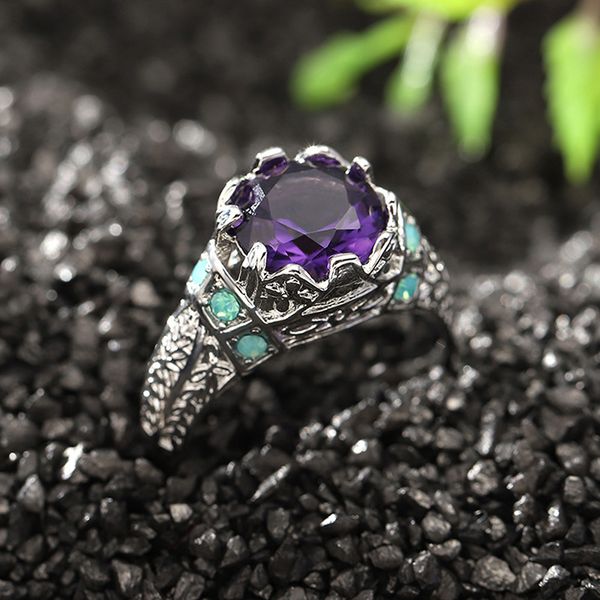 retro female flower star rings for women green filled purple zircon stone wedding ring jewelry gifts wholesale, Slivery;golden
retro female flower star rings for women green filled purple zircon stone wedding ring jewelry gifts wholesale, Slivery;golden