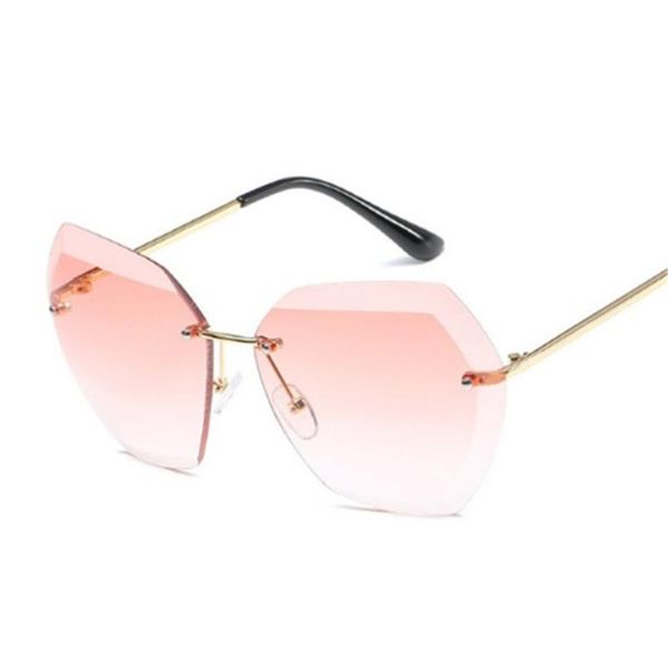 sunglasses rimless diamond cutting lens men women brand designer oversize female male glasses shades sun, White;black
sunglasses rimless diamond cutting lens men women brand designer oversize female male glasses shades sun, White;black