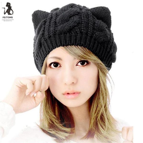women's hats cat ears flowers knitted hat beanie hats for girls bone feminino gorras mujer casquette femme toucas inverno, Blue;gray
women's hats cat ears flowers knitted hat beanie hats for girls bone feminino gorras mujer casquette femme toucas inverno, Blue;gray