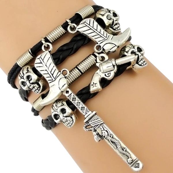 charm bracelets love supernatural trekkie mrs dixon green arrow castiel sam dean winchester leather mens for women, Golden;silver
charm bracelets love supernatural trekkie mrs dixon green arrow castiel sam dean winchester leather mens for women, Golden;silver