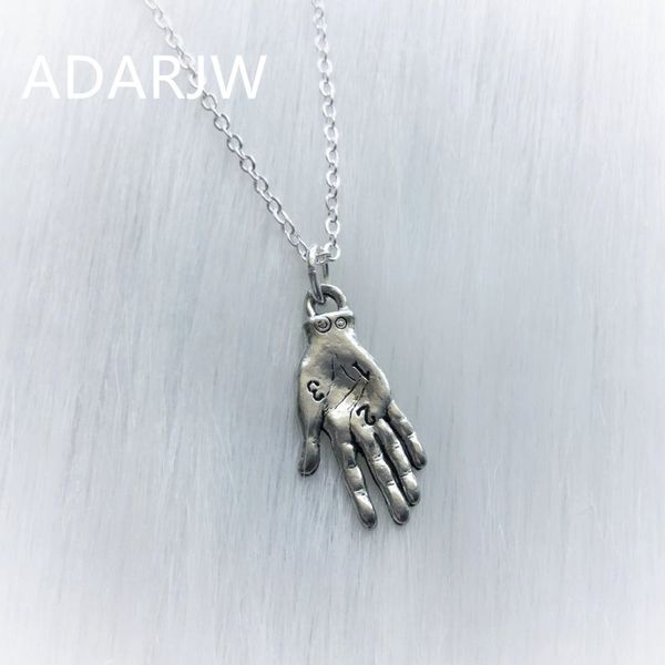 palmistry hand necklace oracle palm reader psychic double sided detailed hand pendant mysterious jewelry fashion gift new, Silver
palmistry hand necklace oracle palm reader psychic double sided detailed hand pendant mysterious jewelry fashion gift new, Silver